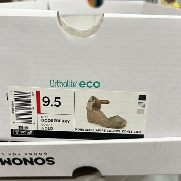 Sonoma ortholite eco gold espadrilles NWT size 9.5 - Picture 13 of 13